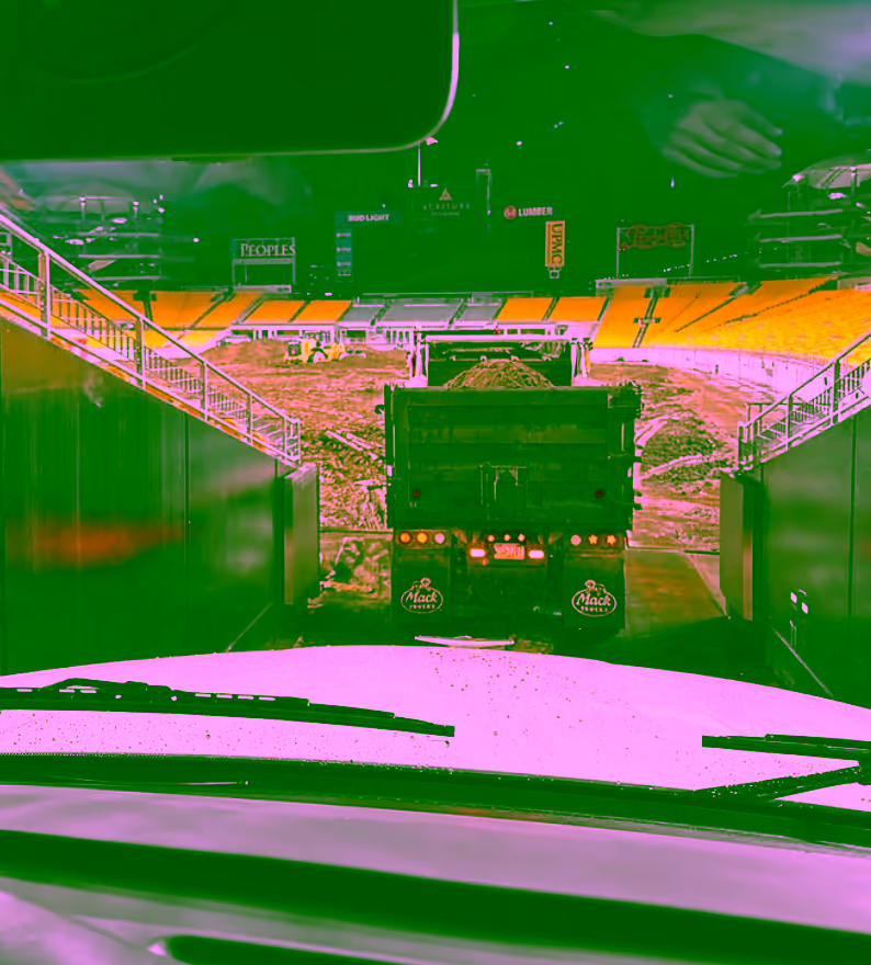 Site grading with excavator