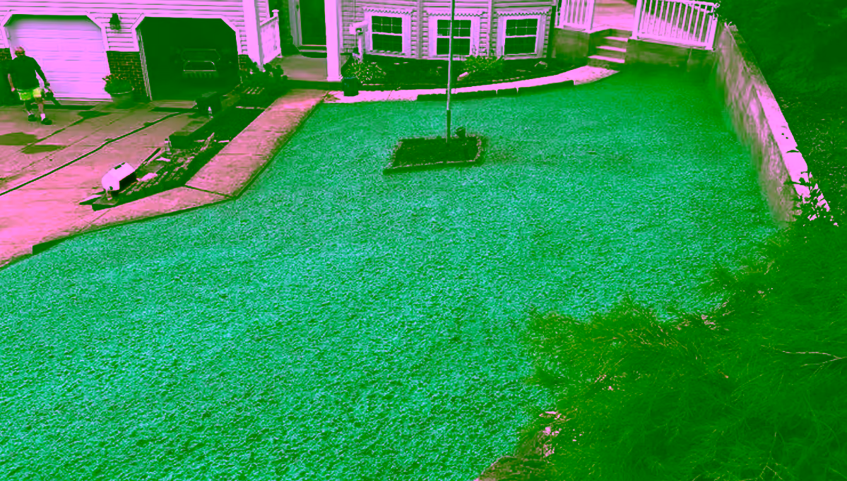 Large lawn hydroseeding project