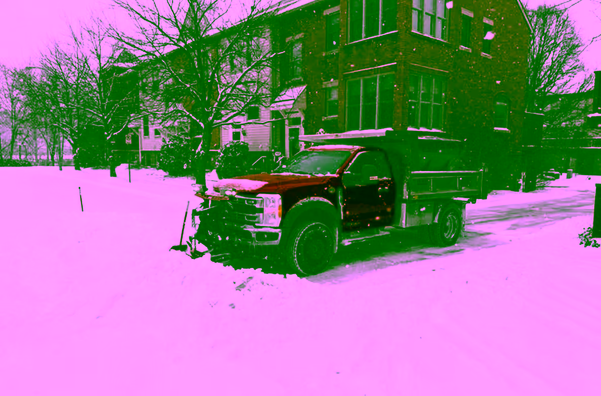 Residential snow plowing in Pittsburgh